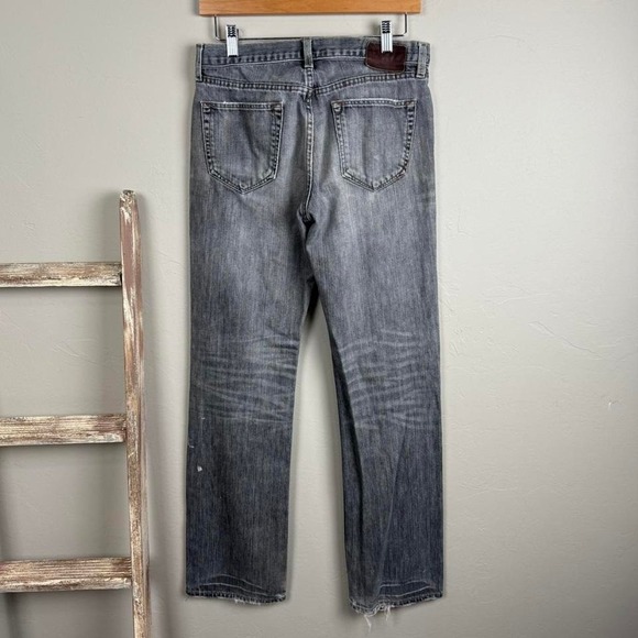 2010‎ Banana Republic Black Faded Distressed Slim Denim Jeans 29x32 - Picture 4 of 6